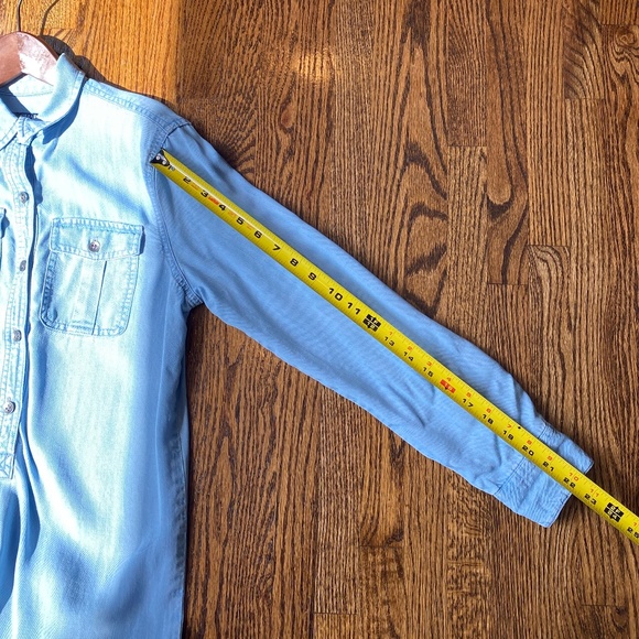 CHAPS Long Sleeved Denim Dress - Picture 5 of 9